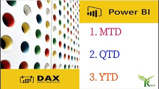 # mtd, qtd, ytd - dax calculation - power bi