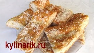 ЯБЛОЧНЫЙ ПИРОГ с яблоками! Рецепт из ДРОЖЖЕВОГО теста в духовке от kylinarik.ru