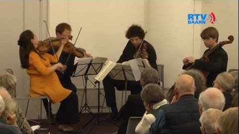 Ruysdaelkwartet in kasteel Groeneveld voor de pauze