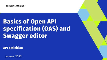 Basics of Open API specification (OAS) and Swagger editor | API definition | What is OpenAPI?