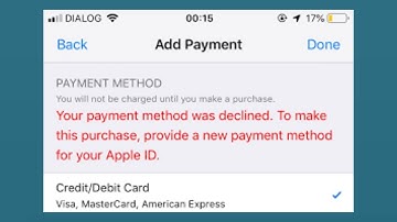 Your Payment Method Was Declined | iOS 15 | 2023