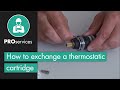 How to exchange a thermostatic cartridge