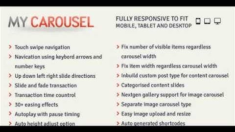 Preview MyCarousel - Responsive Carousel WordPress Plugin
