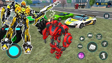 Optimus Prime Multiple Transformation Jet  Robot Car Games Unlocked Level 1 2 - Android Gameplay FHD