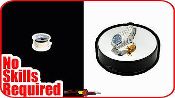 How to make turntable display from microwave oven motor