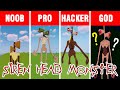 Minecraft BUILD BATTLE: SIREN HEAD 2 in Minecraft: NOOB vs PRO vs HACKER vs GOD