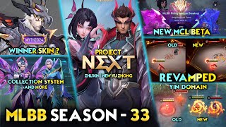 REVAMPED YIN DOMAIN | ZHUXIN x PROJECT NEXT | NEW MCL BETA - Mobile Legends #whatsnext