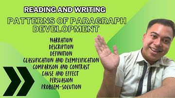 Patterns of development in writing Part 1-5| Reading and Writing-SHS
