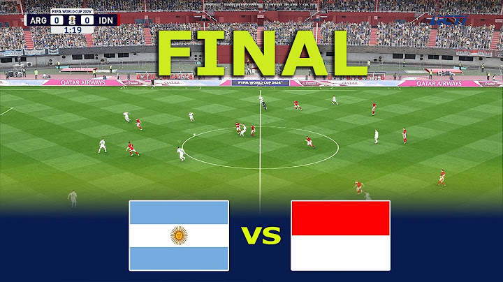 ARGENTINA vs INDONESIA - FINAL  | FIFA World Cup 2026 USA | All Goals | PES Gameplay