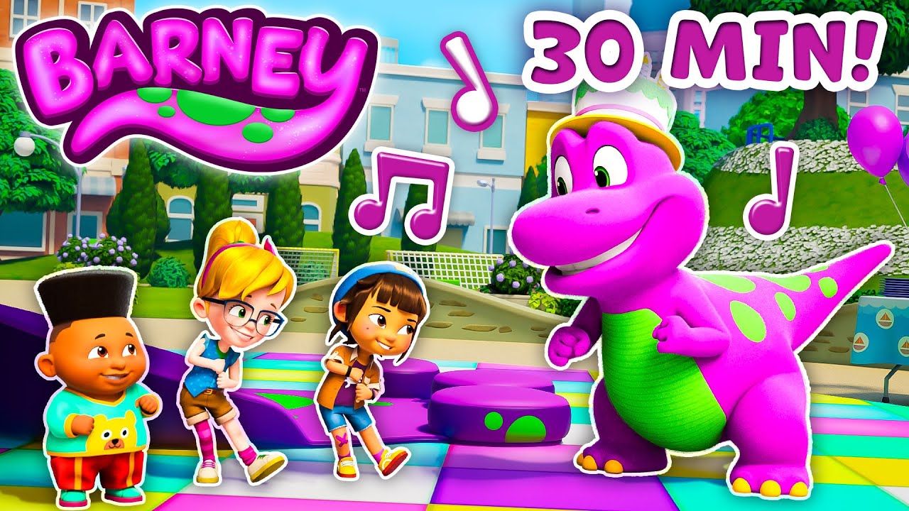 Barney’s Musical Fun 🎶💜 | 30 Minutes of Songs, Dance & Play! | Barney | Cartoon for Kids!