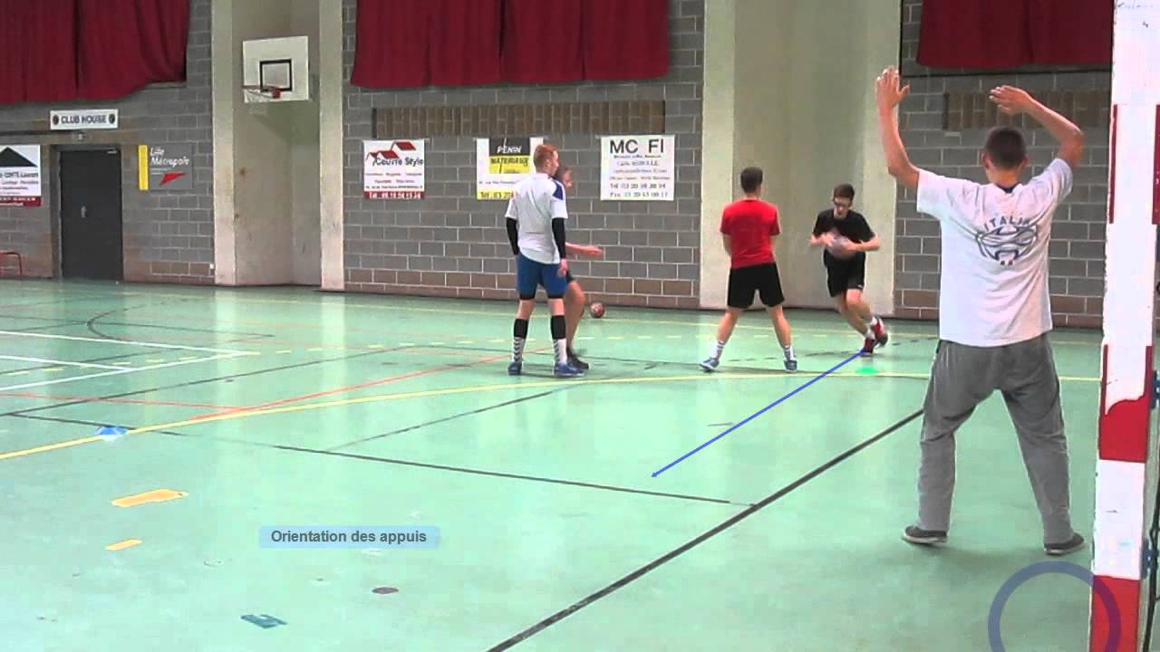 Handball Tir à l'aile réussite (kinovea) YouTube