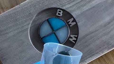 Creating Beer opener with BMW epoxy filled logo! CNC some for your Bar!