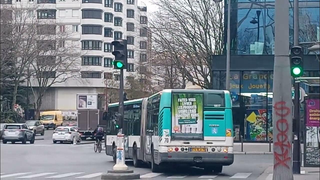 Horaires Bus 105 : Porte Des Lilas Bus 105 RATP - Passage d'un Citelis 18 N°1837 à Porte des Lilas en