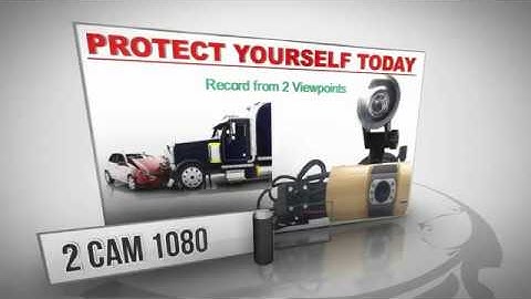 FalconEye 2 to 4 Cam Gold Dash Cam Video