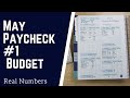 Budget with Me| May 2021- Paycheck Budget #1 - Real Numbers| Debt: $27,934.03