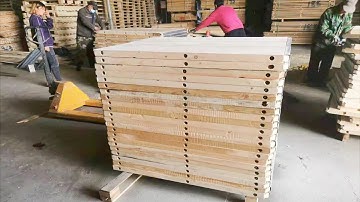 Hongfa Wooden Pallet for Concrete Brick Making Machine Pine Wood Pallet for Block Production Line