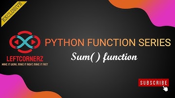 Sum function in python