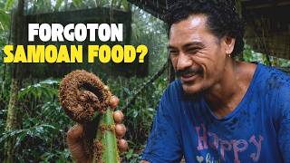 Tau Cooks Wild Baby Fern in the Samoan Jungle