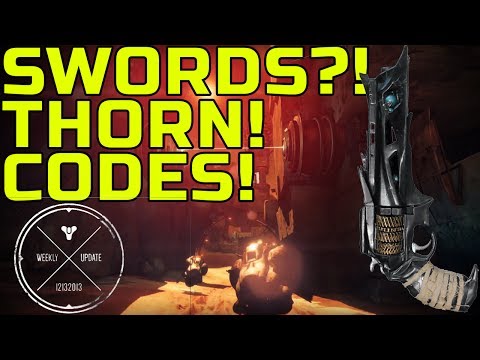 Destiny News - Swords Confirmed?! Thorn! Trading Card Codes! Bnet Features & More BWU
