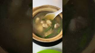 Claypot chicken soup and omelette for dinner #foodie