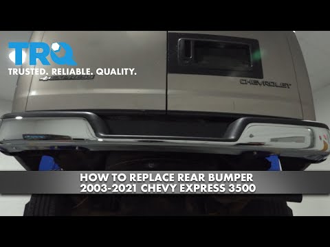 How to Replace Rear Bumper 2003-2021 Chevy Express 3500