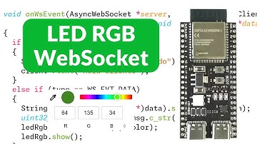 Controlling the RGB LED of the ESP32-S3 using WebSocket