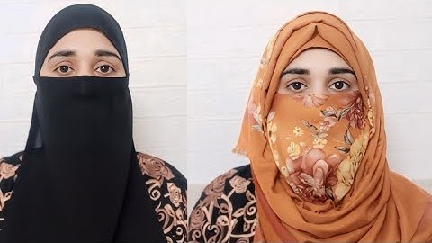 without inner cap hijab tutorial layered hijab style & niqab #hijab #trendingvideo#hijabstyle