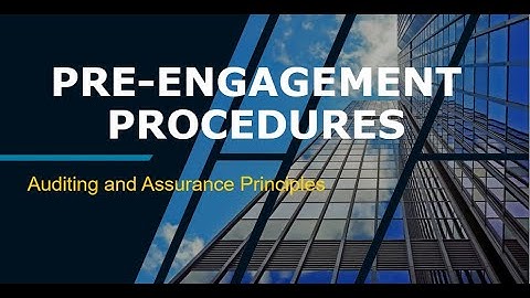 Pre engagement Procedures