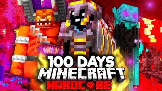 I Survived 100 Days in The MODDED Nether!