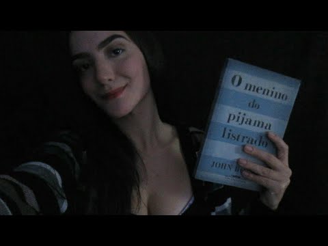 [ASMR] LENDO O MENINO DO PIJAMA LISTRADO