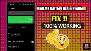 Realme battery drain problem | how to fix battery drain problem in realme  #shorts