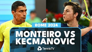 Thiago Monteiro Vs Miomir Kecmanovic Highlights Rome 2024