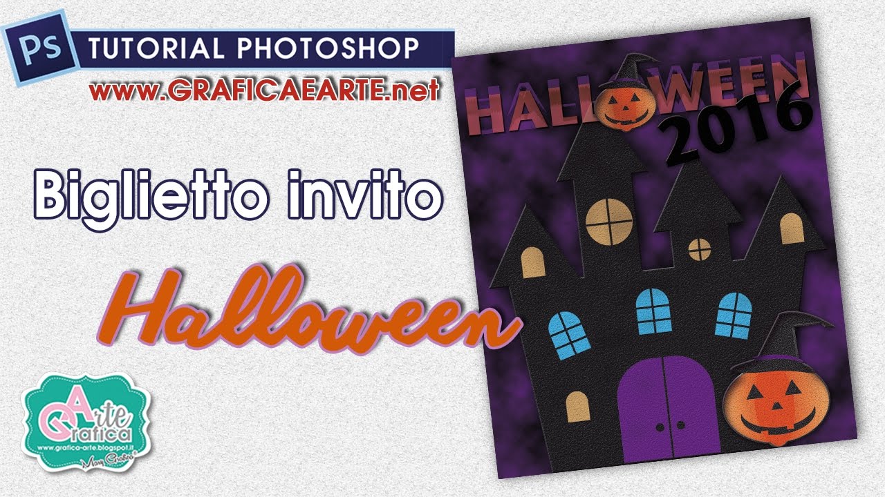 Creare Un Invito Per Festa Di Halloween Tut Photoshop 140 Youtube