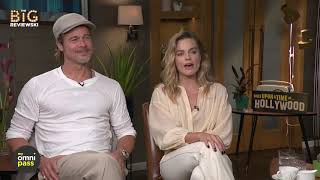 Brad Pitt & Margot Robbie on eating in movies, Tarantino's Star Trek & they get a major surprise!