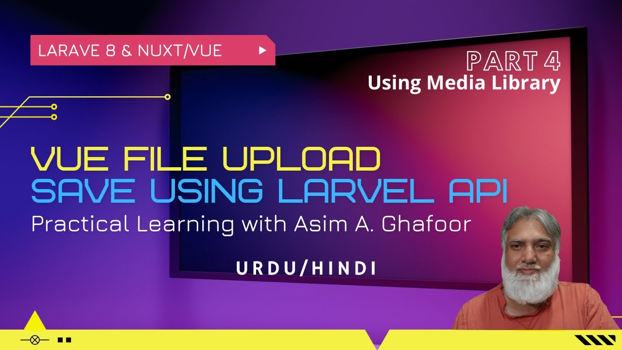 Part 4 - Vue file upload and Laravel API with media library - YouTube