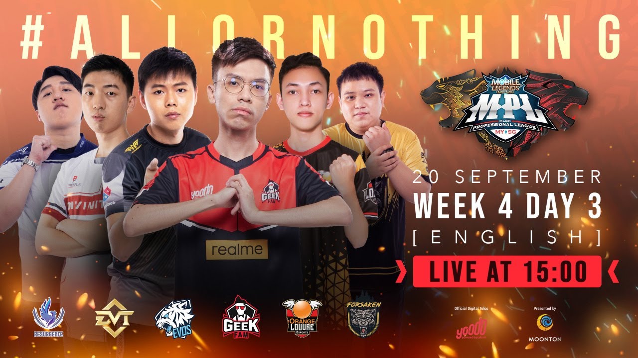 Live Now MPL-MY/SG Season 6 Regular Season Week 4 Day 3