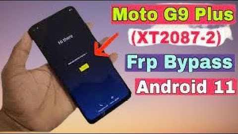 Moto G9 Plus (XT2087-2) FRP Bypass Android 11 Moto unlock google account lock without Pc New Trick