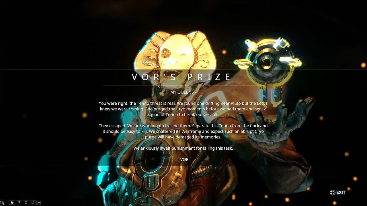 Warframe Vor's Prize Part 1 - YouTube