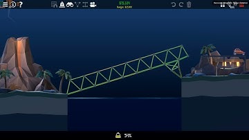 Poly Bridge 2 Walkthrough Solution 2-10 Fork in the road