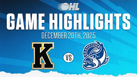 OHL Highlights: Kingston Frontenacs @ Brampton Steelheads Dec. 20, 2025