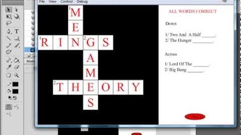 Flash Tutorial Request 58 Crossword Puzzle Part 3