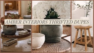 DIY THRIFTED HIGH END DUPES  AMBER INTERIORS EDITION