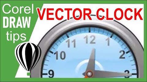 Creating a vector clock in CorelDraw