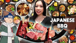 Eating a Giant Boat of Wagyu  Japanese BBQ