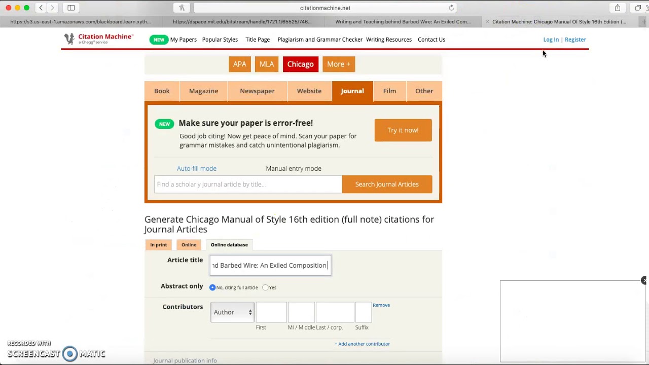 How to Use Citation Machine to Create a Citation (History How to Use Citation Machine to Create a Citation (History