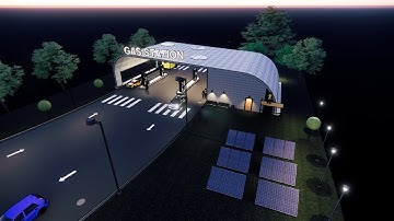 Gas Station Design idea | Petrol pump | Revit