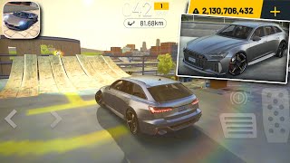 Extreme Car Driving Simulator - AUDI RS6 Avant - NEW UPDATE 2021 OPEN WORLD - android gameplay #73 screenshot 2