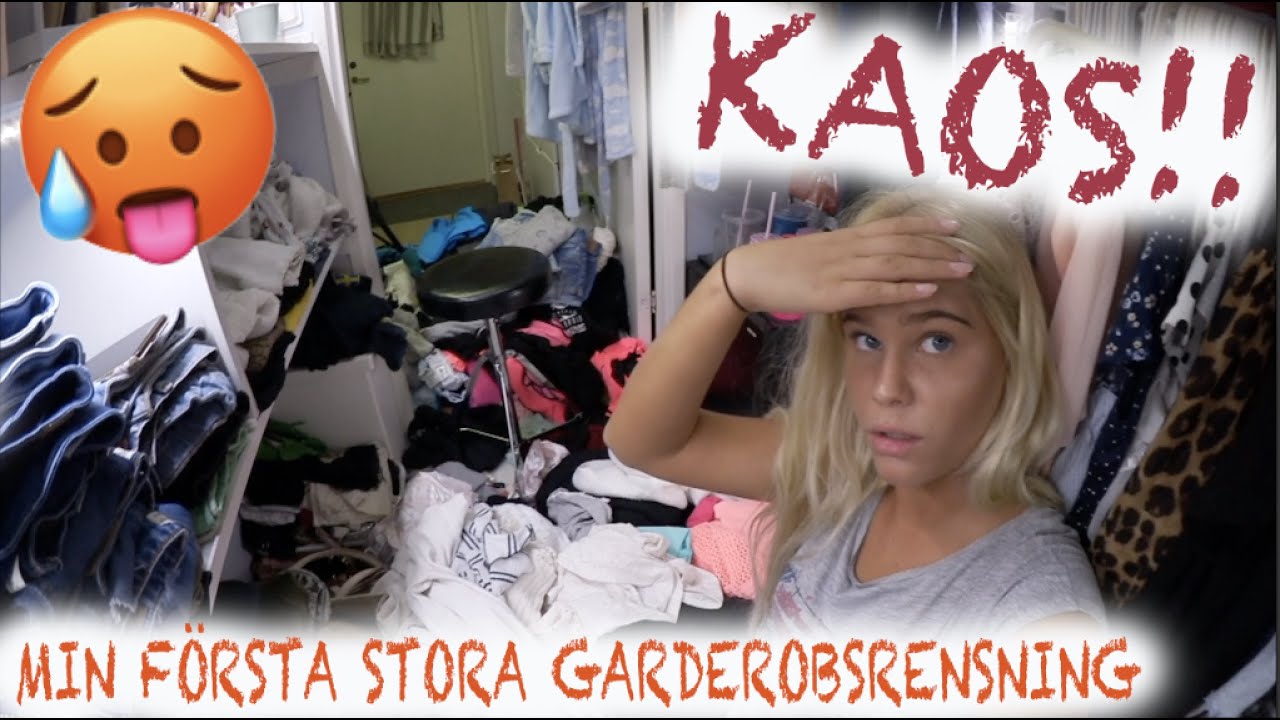 SJUK RENSAR HELA MIN GARDEROB!!!