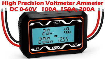 High Precision Voltmeter Ammeter DC 0 60V. Power Analyzer Battery Tester Backlight. v2