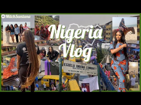 Nigeria Travel Vlog | Traveling to Lagos and my village | $15 BRAIDS?!?! | Airport madness?!?